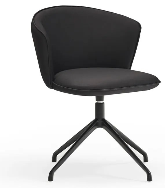 Set de scaune de sufragerie negru 2 buc. tapițat Add – Teulat