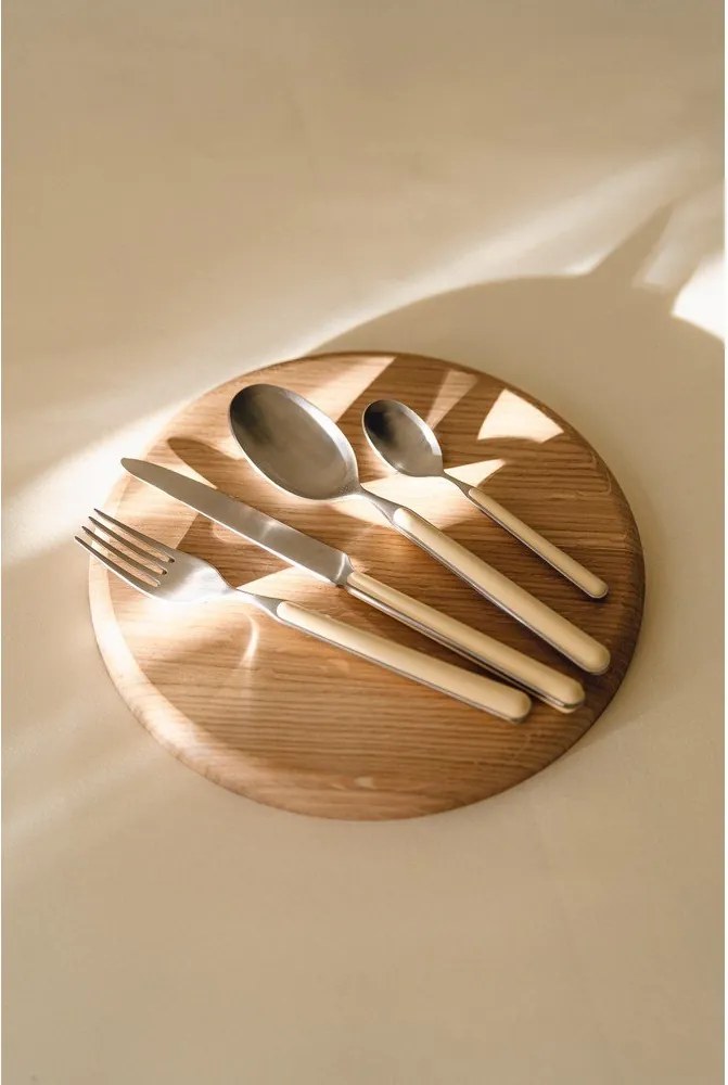 Tacâmuri galben-deschis/argintii din oțel inoxidabil 4 buc. pentru 1 persoană Noli – noo.ma