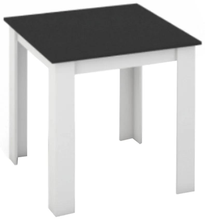 Masa dining, alb negru, 80x80 cm, KRAZ
