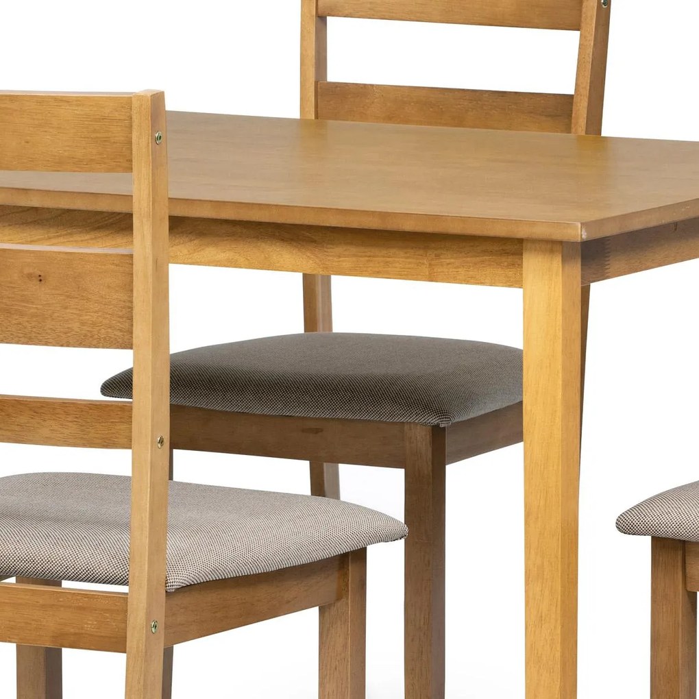 Set mobilier sufragerie Advertia (stejar landhaus + gri) (pentru 4 persoane). 1120642