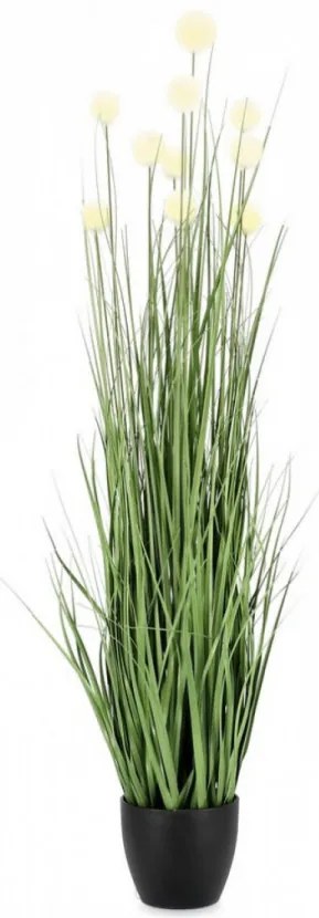 Planta artificiala decorativa cu ghiveci, 110 cm, Eriophorum Bizzotto