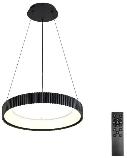 Brilagi - Lustra suspendată pe cablu LED dimabilă FALCON MODERN LED/30W/230V 40 cm negru + telecomandă