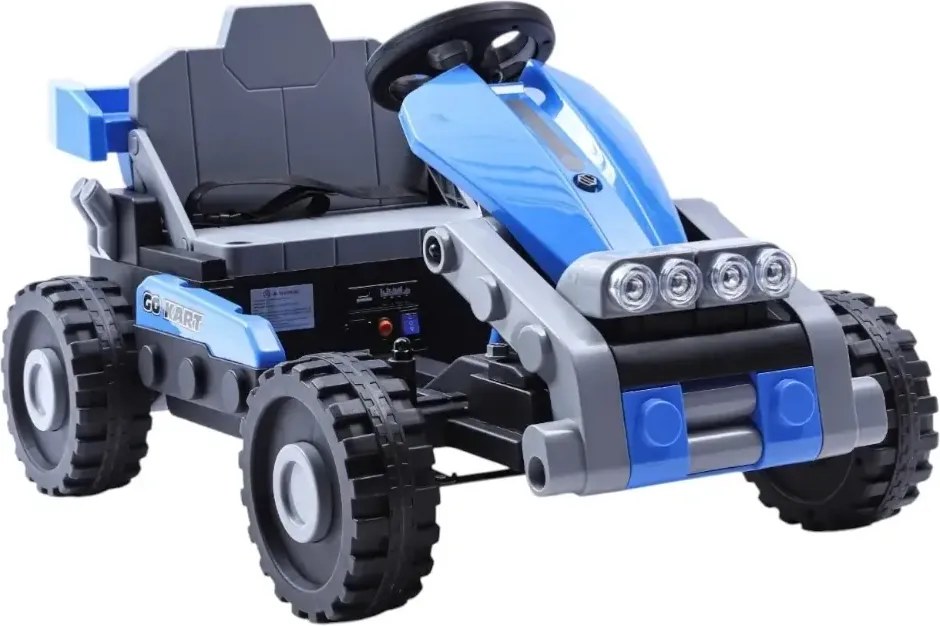 Kart Electric 2-in-1 NOVOKIDS TransformX, transformabil in masinuta electrica copii, baterie 24V, 2 motoare 380W, Roti EVA, Lumini LED, Muzica,