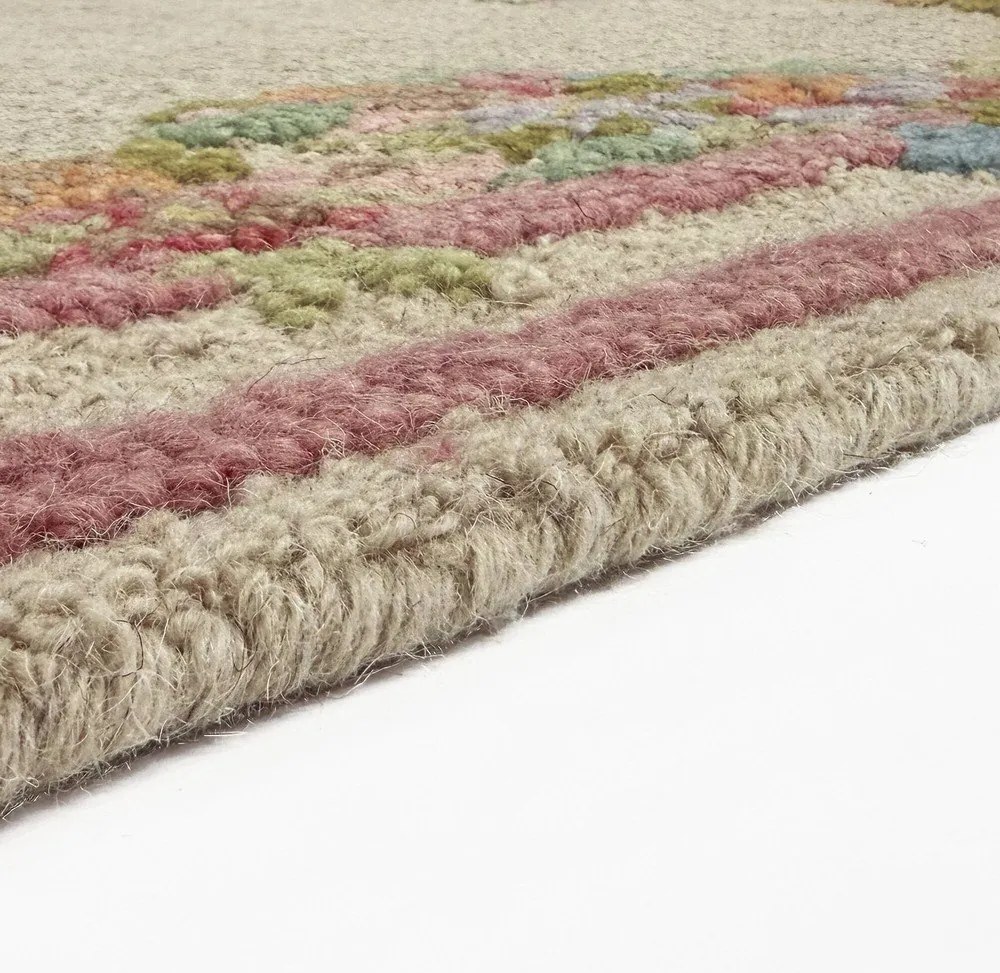 Covor țesut manual din lână 200x300 cm Elise Floral – Flair Rugs