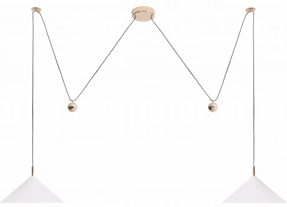 Lustra cu 2 pendule LED suspendate VULCANO II