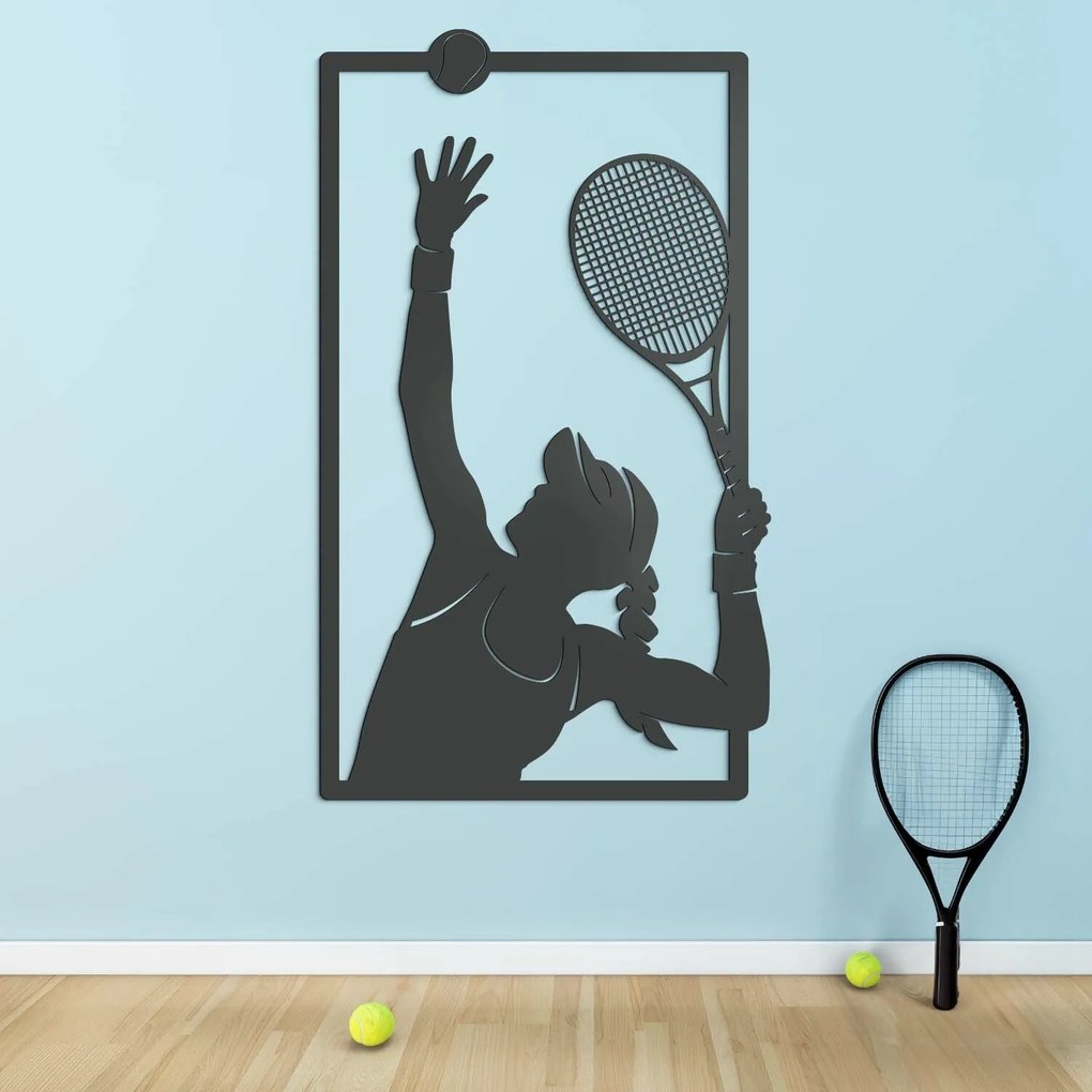 DUBLEZ | Tabloul din lemn sport - Tenismenă