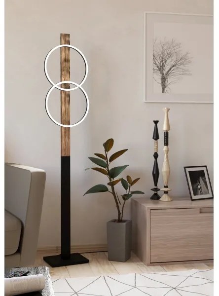 Lampadar LED Eglo 900892 BOYAL 2xLED/12W/230V 3000K maro/negru