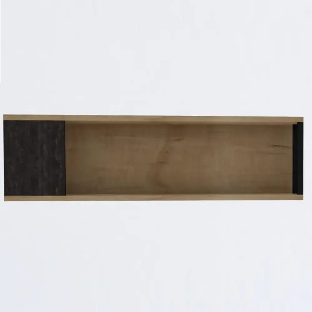 Raft de perete Riva culoare stejar si antracit 100 cm