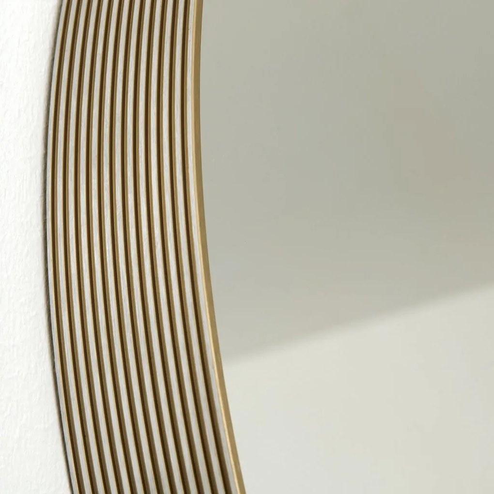 Oglinda decorativa design modern CARLO auriu D-61cm