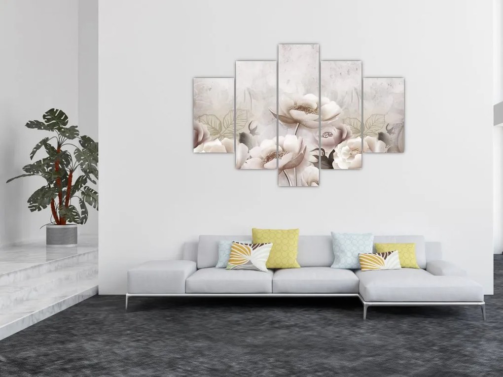 Tablou - Tufe roz (150x105 cm)