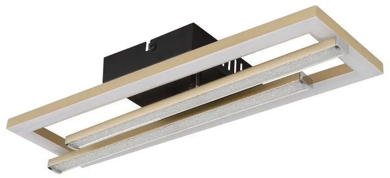 Plafoniera LED design HIGHWAY negru/auriu