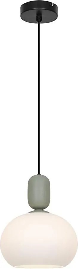 Lampă suspendată pe cablu VALISIA 1xE27/40W/230V negru/măsliniu