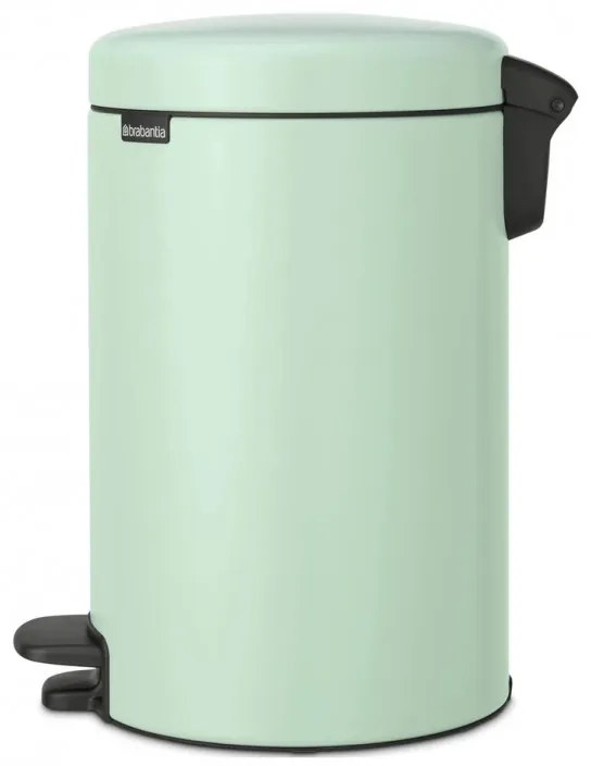 Cos de gunoi cu pedala Brabantia NewIcon 1008843, 12 L, Inchidere lina, Baza antiderapanta, Verde deschis
