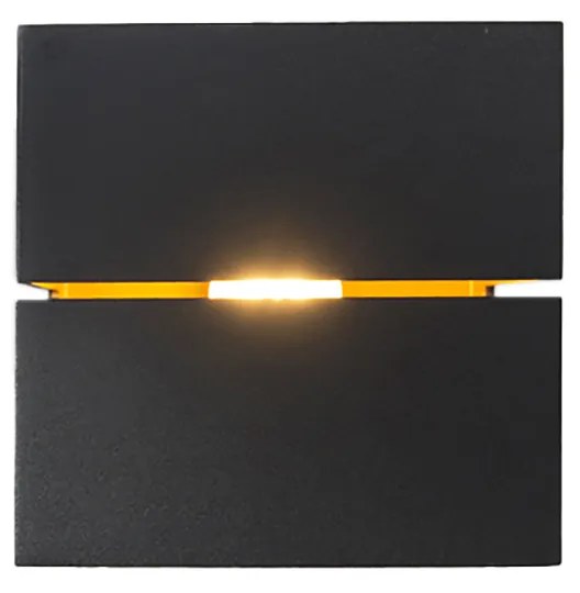 Aplică modernă neagră și aurie 9,7 cm - Transfer Groove
