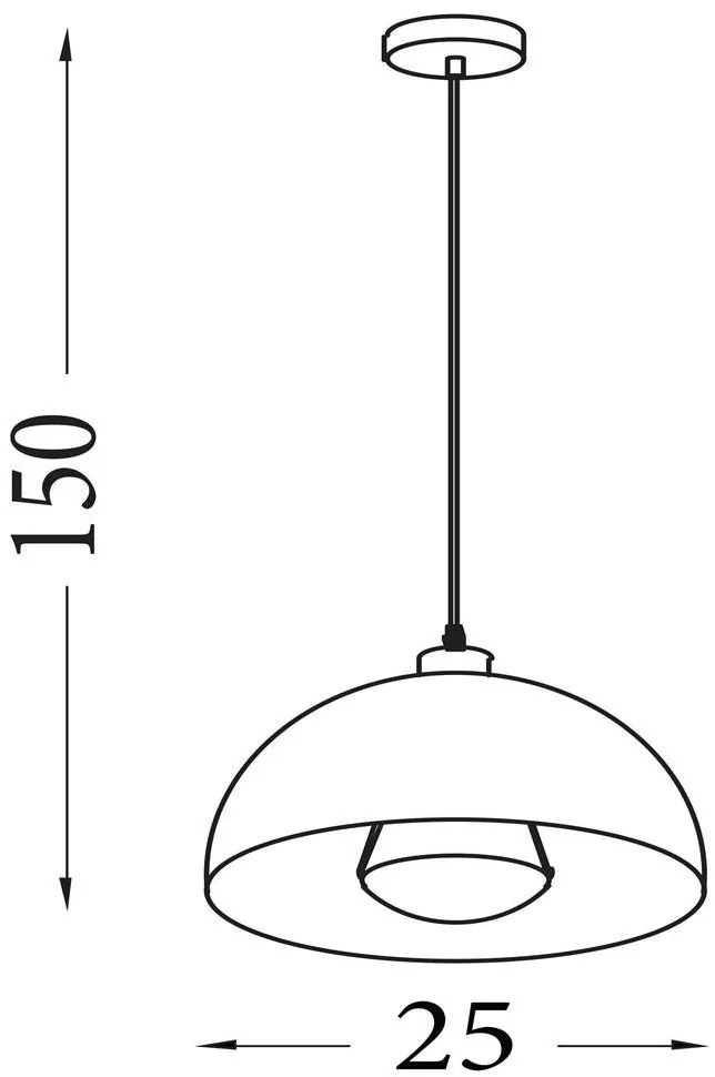 Lustra suspendata stil industrial Mars verde/ crem