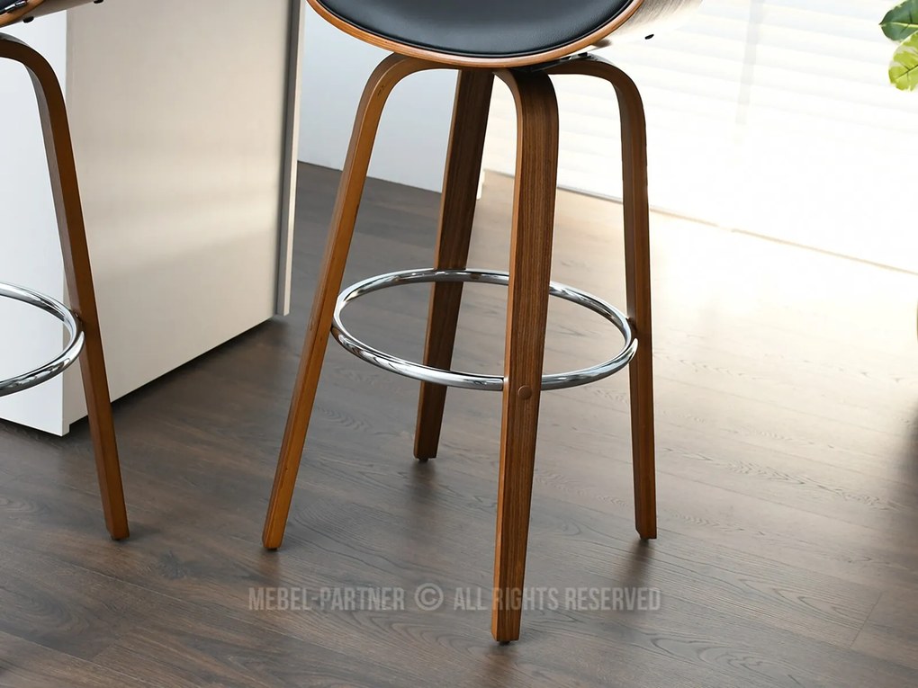 Scaun Bjorn H (nuc închis + nuc-crom). Promo -11%. 1110652