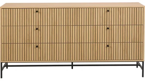 Comodă cu sertare OLIVIA, stejar