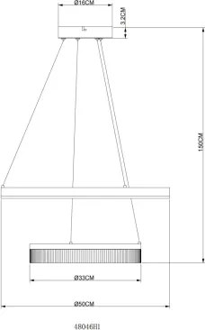 Globo 48046H1 - Lustră LED suspendată pe cablu ZARA LED/30W/230V 3000K