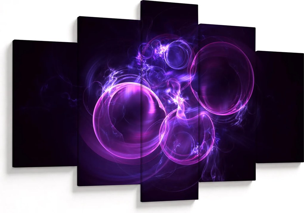 Tablou abstract cu bulbuci (150x105 cm)