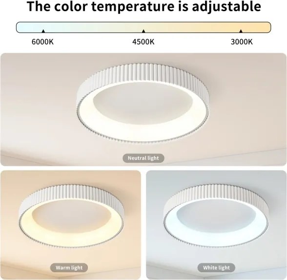 Brilagi - Lampă de tavan LED reglabilă FALCON MODERN LED/54W/230V 60 cm albă + telecomandă