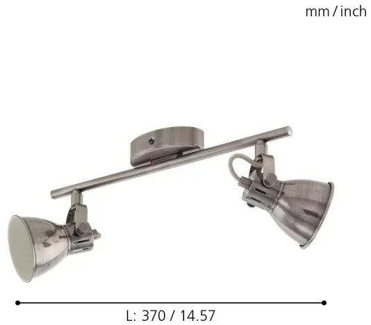 Eglo 96553 - LED Lampa spot SERAS 2xGU10/3,3W/230V