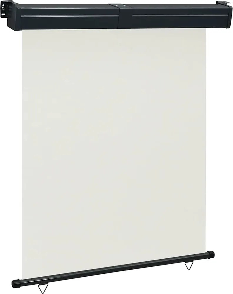 vidaXL Copertină laterală de balcon, crem, 145x250 cm