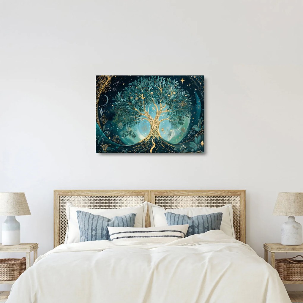 Tablou – Arborele vieții în univers (70x50 cm)
