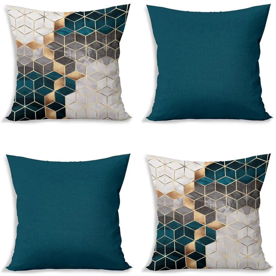 Fețe de pernă în set de 4 buc. 43x43 cm Optic - Minimalist Cushion Covers