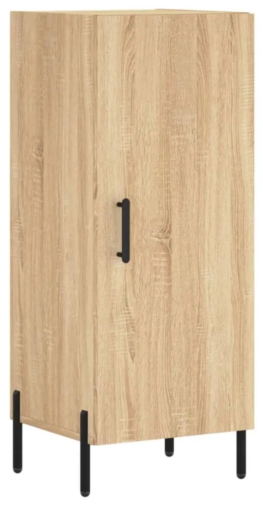828551 vidaXL Servantă, stejar sonoma, 34,5x34x90 cm, lemn compozit