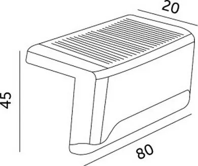 SET 8x corp de iluminat LED solar pentru scări LED/0,06W/1,2V 3000K IP44 600 mAh