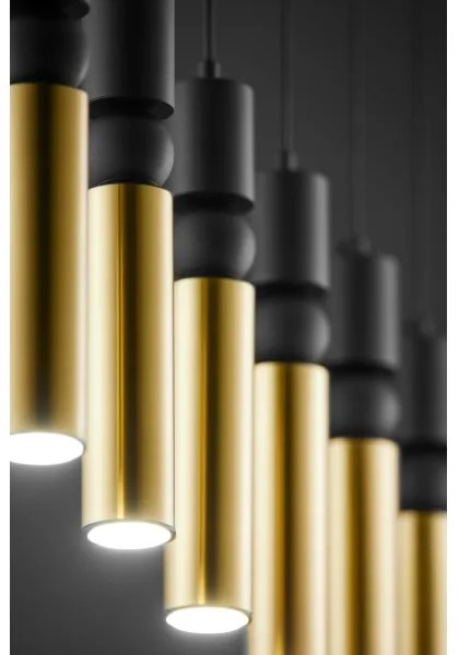 Lustră pe cablu Jupiter 2008 ALAS 6xGU10/10W/230V auriu/negru