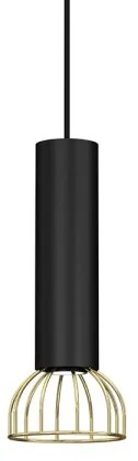 Lustră pe cablu DANTE 1xGU10/25W/230V neagră/aurie