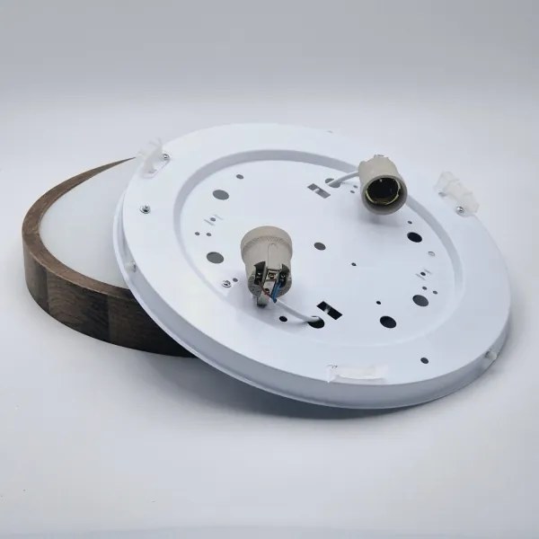 Plafonieră LED Brilagi CARVALHO SLIM 2xE27/60W/230V stejar nuc d. 37 cm