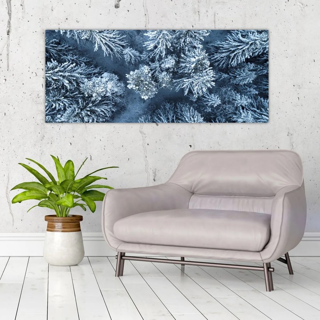 Tablou - Pădure înzăpezită (120x50 cm)