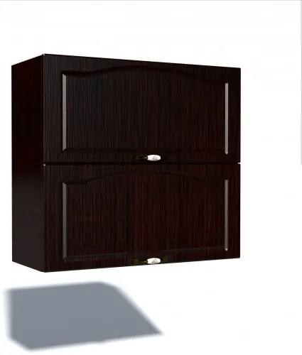 Corp superior 80 cu 2 usi orizontale Zebra MDF mustata wenge