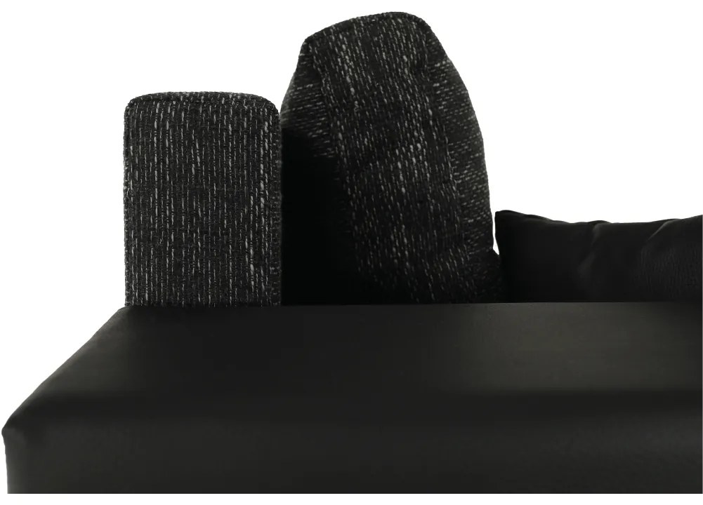 Zondo Colțar în formă de U Esa (negru + negru șuvițat). 1016591