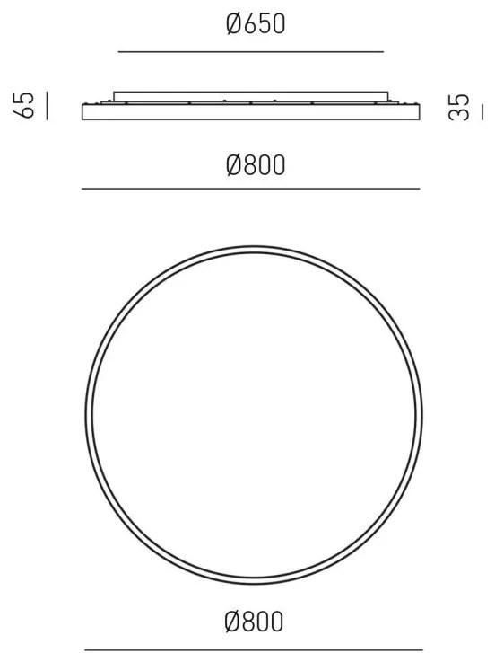 Plafoniera LED design slim AELA 80cm, auriu, alb sau negru