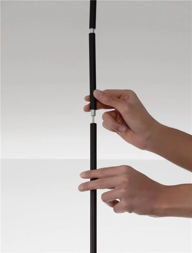 Lustra LED suspendata design modern REVIA negru