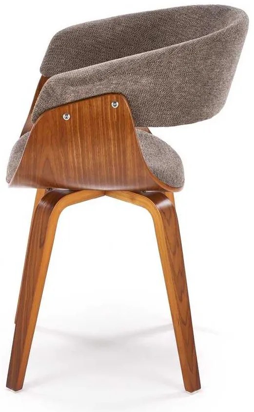 Scaun de bucătărie Brielle, gri / nuc