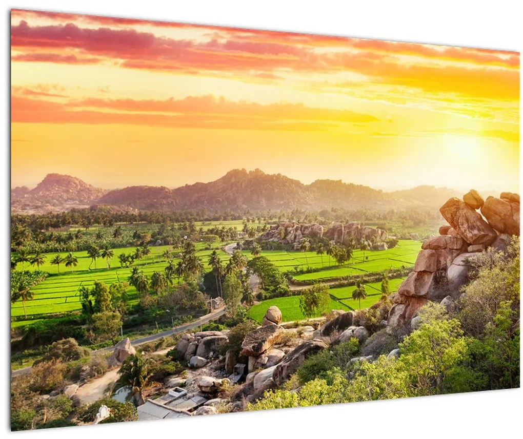 Tablou cu valea Hampi în India (90x60 cm)