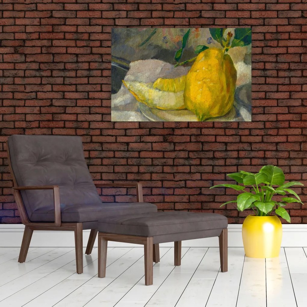 Tablou - French 19th Century, Melon and Lemon, reproducere (90x60 cm)