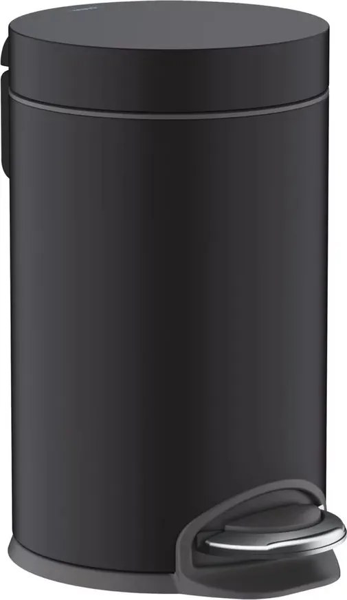 Cos de gunoi cu pedala Hansgrohe AddStoris negru mat