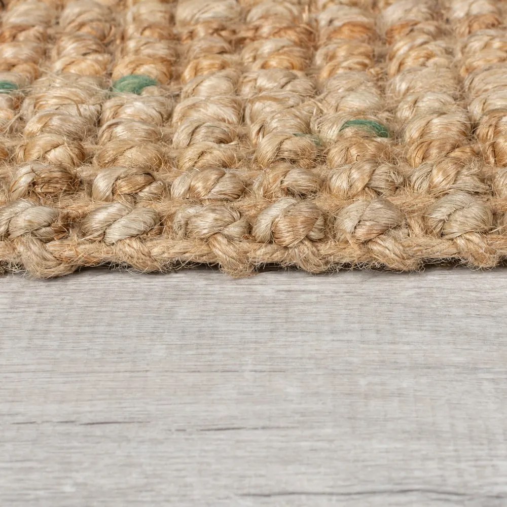 Covor tip traversă în culoare naturală țesut manual din iută 60x300 cm Jute Boucle Multi – Flair Rugs