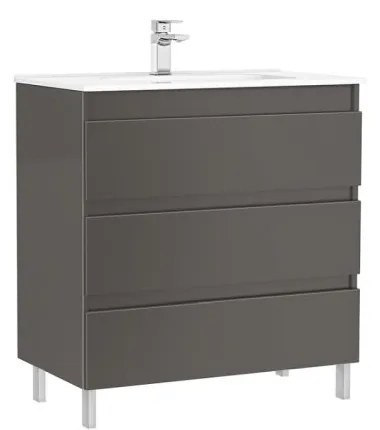 MOBILIER DAILY STATIV 80X46X56.5 ANTRACIT LUCIOS,3 SERTARE,CU LAVOAR Antracit lucios
