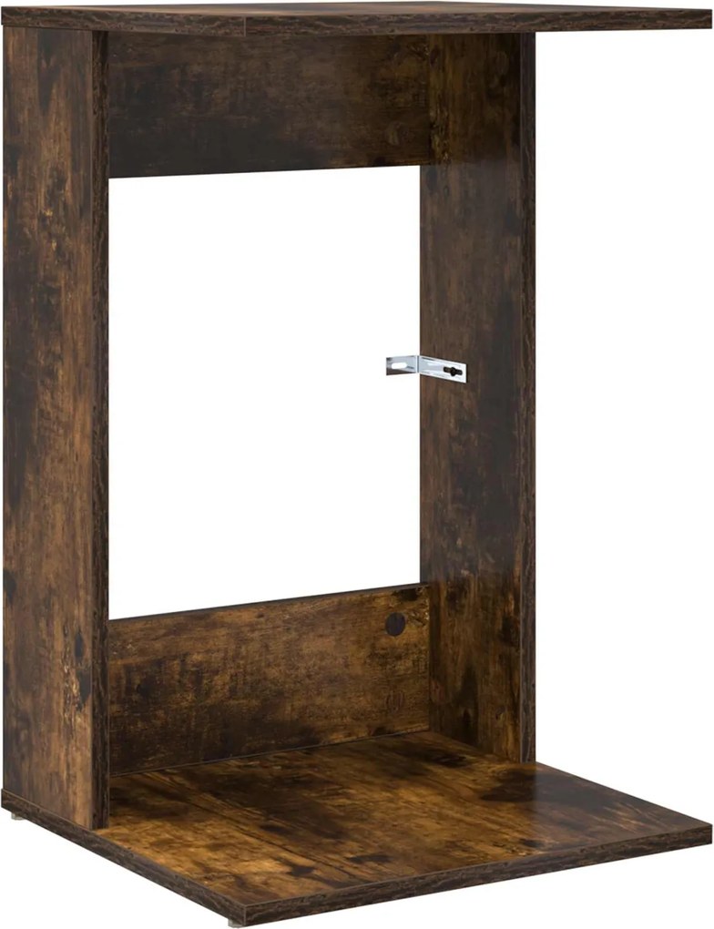 vidaXL Masă laterală Stejar fumuriu 40 x 38 x 62,5 cm Lemn compozit