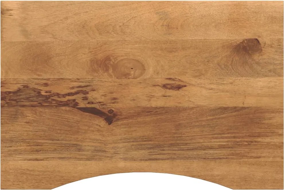 vidaXL Blat birou cu decupaj curbat 100x60x2,5 cm lemn masiv mango