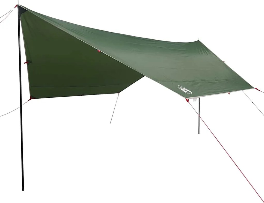 vidaXL Prelată de camping, verde, 430x380x210 cm, impermeabilă