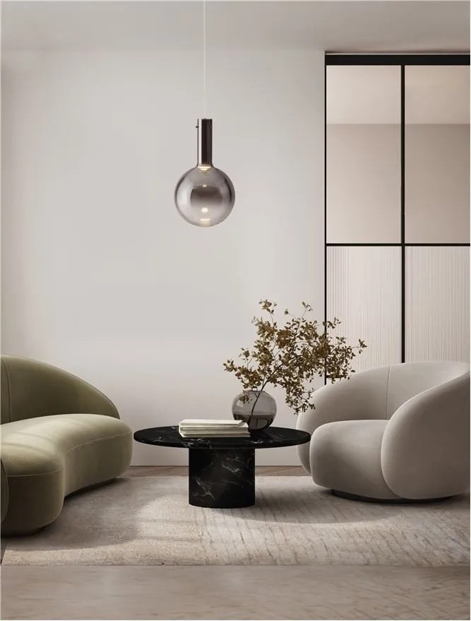 Pendul, Lustra design modern Entero fumuriu