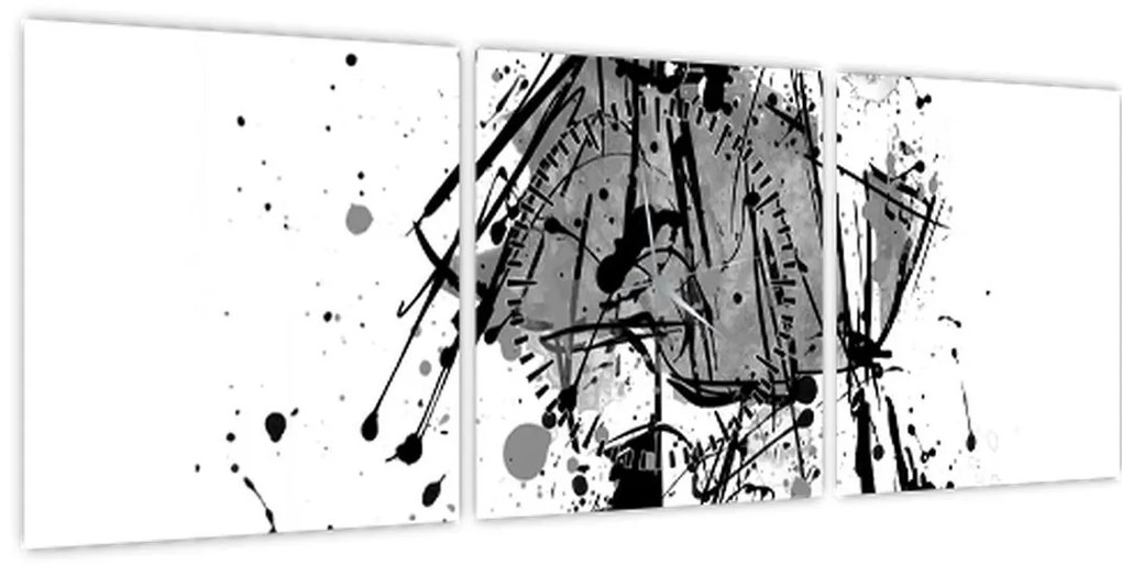 Tablou - Spectacol de modă (cu ceas) (90x30 cm)