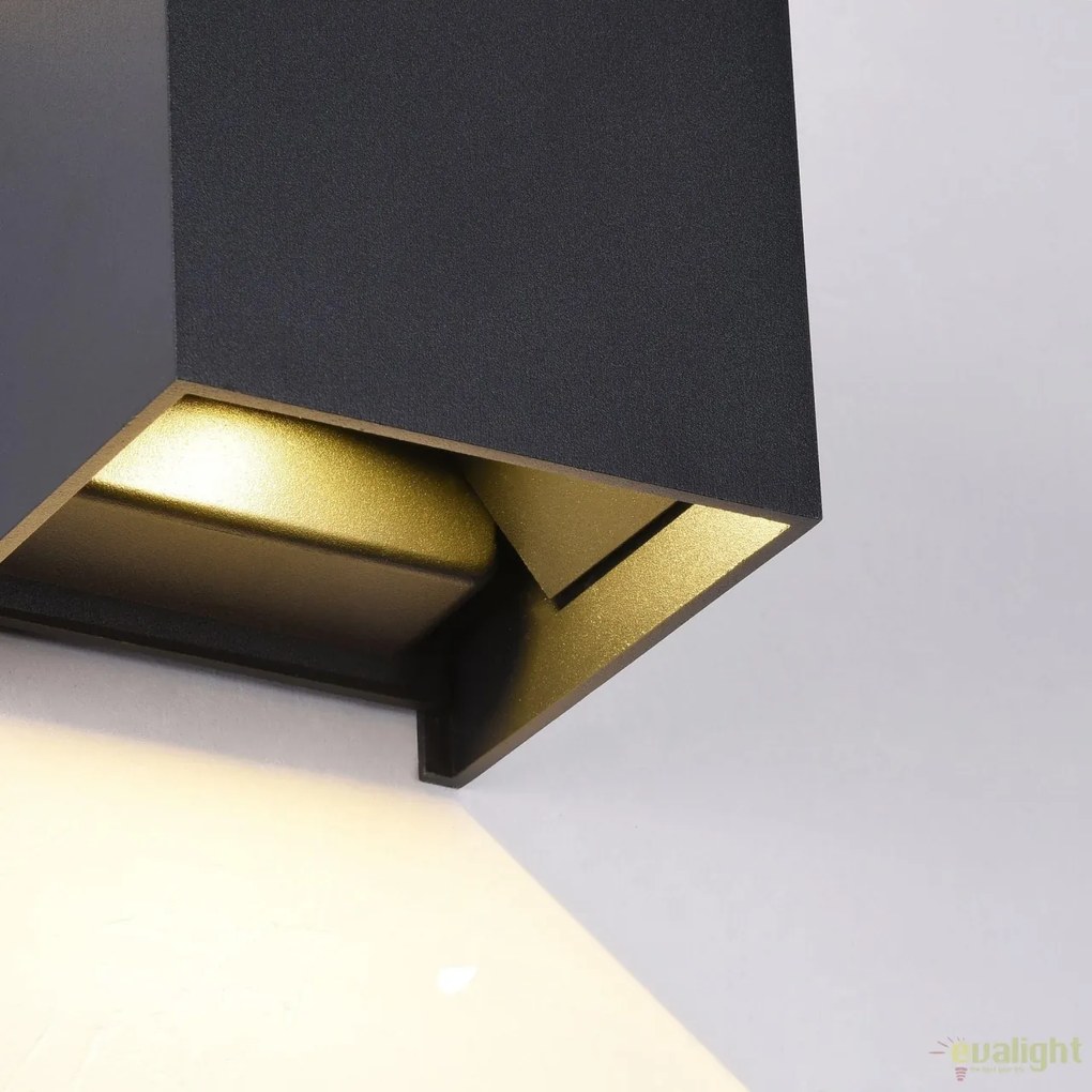 Aplica de exterior cu protectie IP54, 10x10cm, Fulton negru MYO572WL-L6B